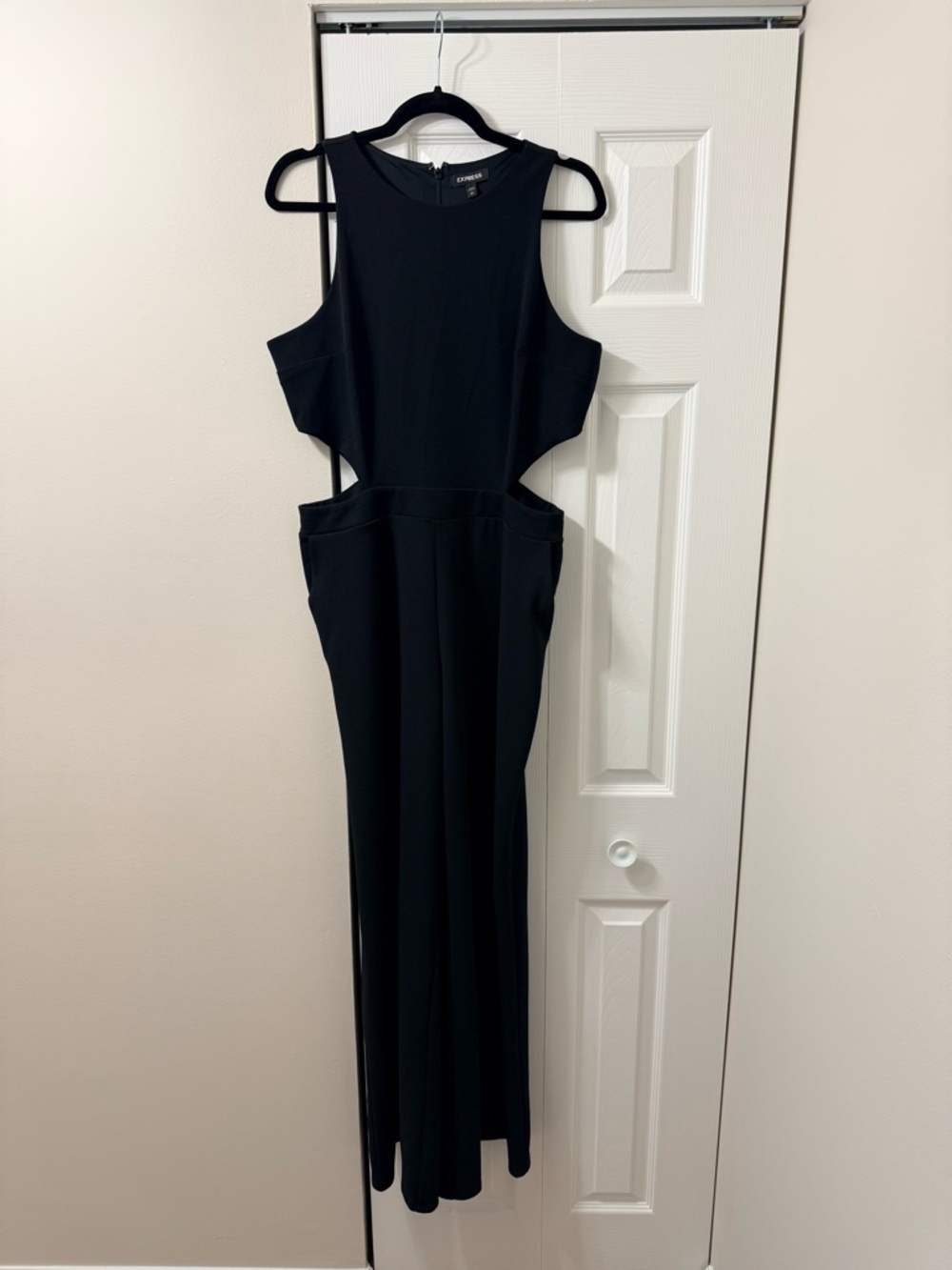 Express Black Cutout Jumpsuit Large